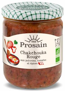 Shakshuka rosie BIO cu rosii, ardei rosu si condimente Prosain