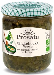 Shakshuka verde BIO cu praz, spanac si ierburi Prosain