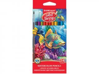 Ambalaj deteriorat Creioane color tip Aquarell ArtBerry 24 set EK