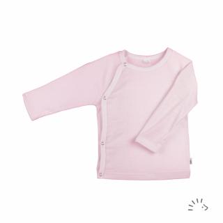 Bluza din lana merinos si matase - Pink