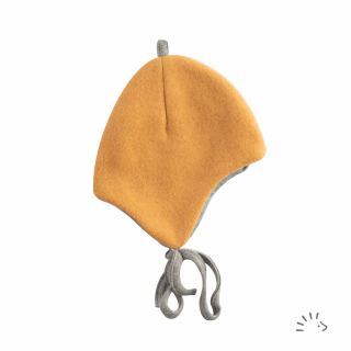 Caciula bumbac organic fleece- Honey