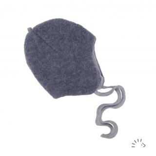 Caciula copii lana merino fleece- Anthracite