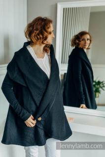 Cardigan  protectie babywearing pentru vreme rece I PEACOCK S TAIL - PITCH BLACK I LennyLamb I Marime S M