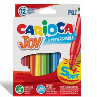 Carioca Joy - super lavabila, varf subtire Set 12 culori diferite