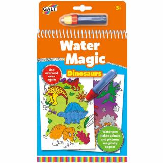 Carte de colorat cu apa - Dinozauri - Water Magic