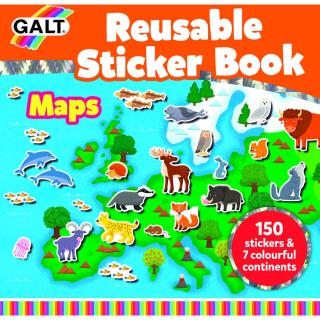 Cartea mea cu stickere - Harta animale