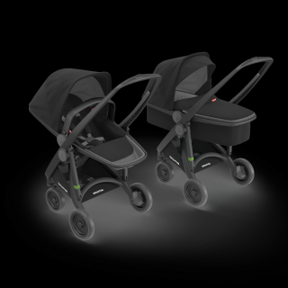 Carucior 2 In 1, Greentom, 100% Ecologic, Black Black