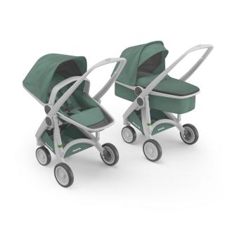 Carucior 2 In 1, Greentom, 100% Ecologic, Grey Sage