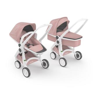Carucior 2 In 1, Greentom, 100% Ecologic, White Blossom