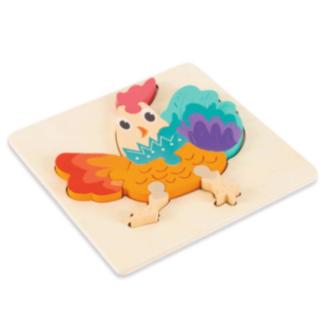 Cocos - Puzzle incastru din lemn