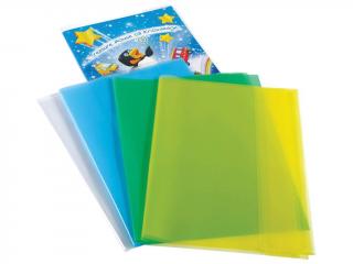 Coperta semitransparenta A4, Albastru
