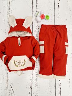 Costumas din bumbac unisex I broderie Iepuras