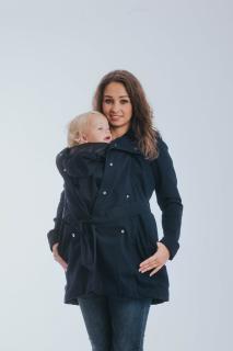 Geaca trench Babywearing Lenny Lamb- Bleumarin XS