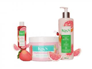 Gel de dus + unt de corp  + lotiune KISS