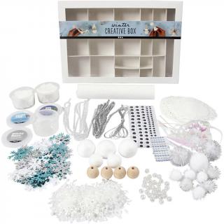 Kit creativ cu plastilina Foam Clay si Silk Clay - Iarna