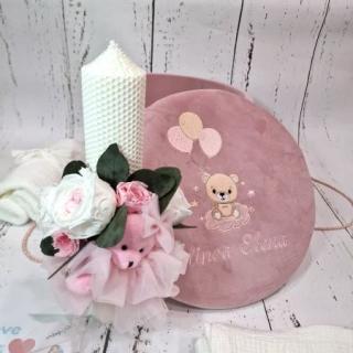 Lumanare botez - Sweet bear- ceara naturala