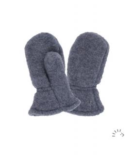 Manusi copii lana merino fleece- Anthracite