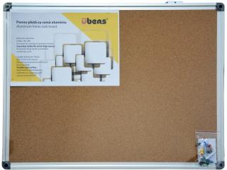 Panou pluta cu rama din aluminiu 100 x 150 cm
