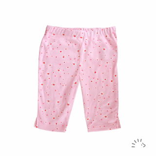 Pantaloni Capri din bumbac organic- Iobio Popolini- Cherry Blossoms