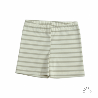 Pantaloni Capri din bumbac organic- Sand Ecru