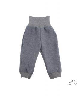 Pantaloni din lana merinos fiarta impaslita boiled wool- Anthracite