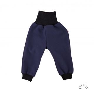 Pantaloni din lana merinos fiarta impaslita boiled wool- Dark Blue