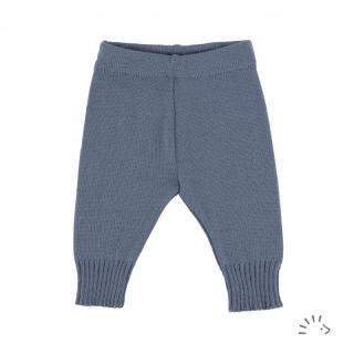 Pantaloni lana merinos organica impletita- Grey Blue