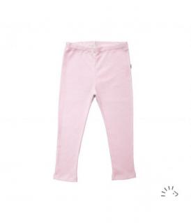 Pantaloni subtiri din lana merinos si matase- Rose Pink