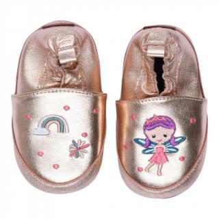 Pantofi de interior din piele naturala- Fairy Rose Gold