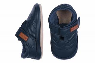 Pantofi de interior din piele naturala- Navy