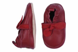 Pantofi de interior din piele naturala- Sundried Tomato Bow