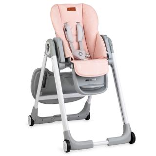 Scaun de masa copii Momi Luxuria, Piele ecologica, Pink