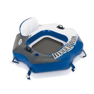 Scaun gonflabil de apa, cu 2 suporturi pentru pahare, River Run, Intex