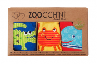 Set 3 Chilotei Antrenament, Zoocchini, Baiat, 2-3 ani, 100% Bumbac Organic, Ocean