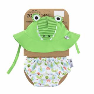 Set chilotel de baie si palarie, Marimea S, UPF 50+, Zoocchini, Alligator