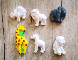 Set figurine de pictat, din ipsos, animale salbatice