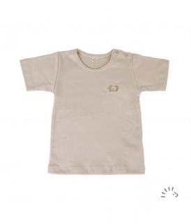 Tricou fin din bumbac organic basic- Iobio Popolini - Sand