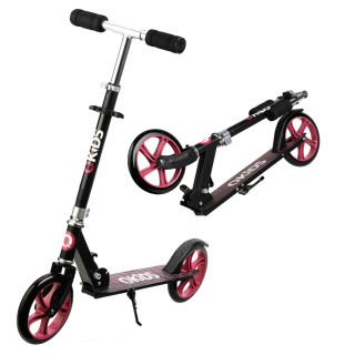 Trotineta freestyle QKIDS WEISS Pink, Ghidon reglabil pe 3 trepte, Amortizor EasyUp, Platforma anti-derapanta, Pliabila, Aluminiu