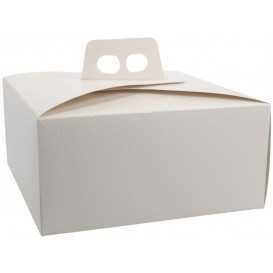 Cutie tort, carton alb gros, 250 x 250 x 120 mm, 100 buc set,1 bax