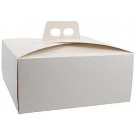 Cutie tort, carton alb gros, 270 x 270 x 120 mm, 100 buc set,1 bax