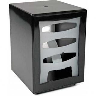 Dispenser servetele, 85x120 mm, plastic negru, 1 buc   set, 48 buc bax