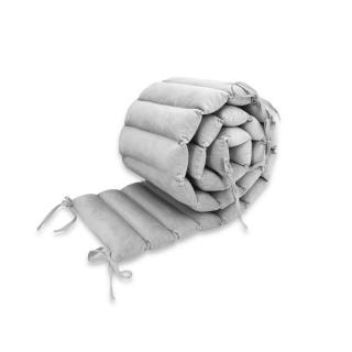 Aparatoare pentru patut, MimiNu, Tip panou, Lungime 180 cm, Din catifea, Grey