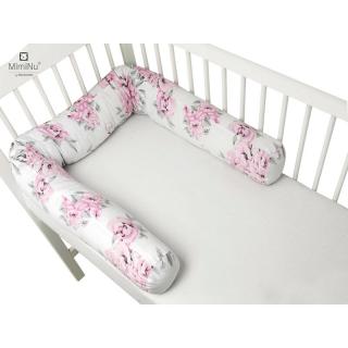 Aparatoare tip rulou pentru patut, L180 cm, Peonie Pink