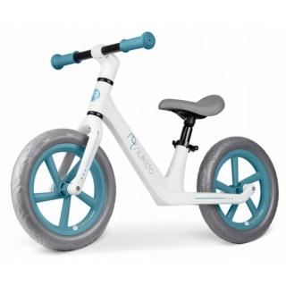 Bicicleta fara pedale pentru copii, roti EVA, Light Flee Nukido - Albastru - Alb
