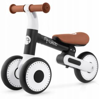 Bicicleta fara pedale pentru copii, roti EVA, Nukid - Negru