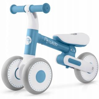 Bicicleta fara pedale pentru copii, roti EVA, Nukido - Albastru