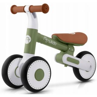 Bicicleta fara pedale pentru copii, roti EVA, Nukido - Verde