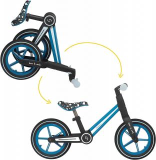 Bicicleta pliabila fara pedale Skiddou Ronny, Denim, Albastru