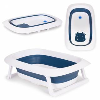 Cadita de baie pliabila cu dop de scurgere, Ecotoys - Albastru
