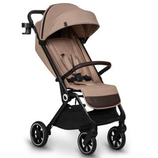 Carucior sport Cloe, 6 luni+, Cu accesorii, Cadru din aluminiu, 0-22 kg, Usor, Pliabil cu o singura mana, Ideal pentru toate tipurile de suprafete, Bej